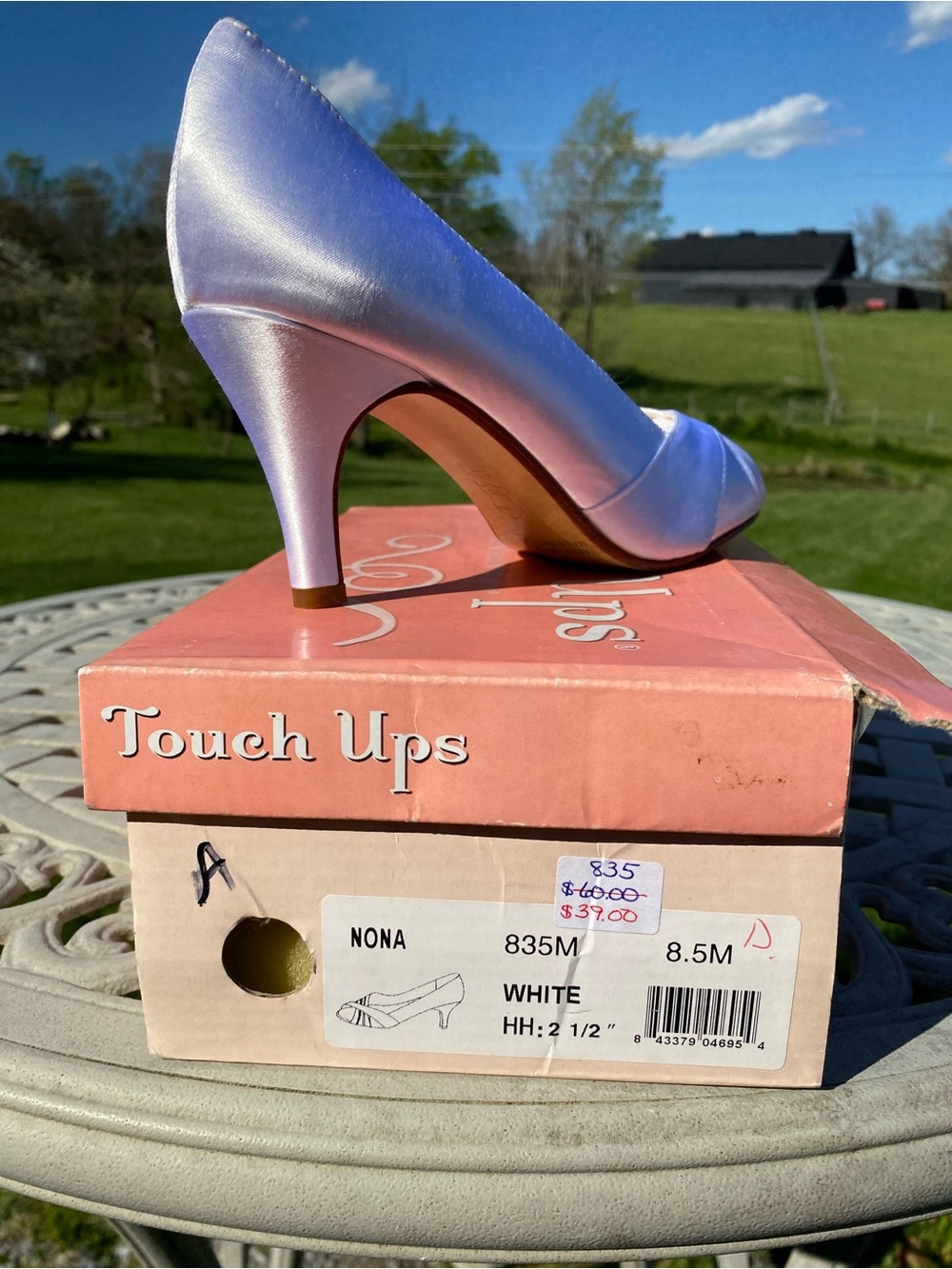 Touch Ups Lilac Satin Mid-Heel Pumps